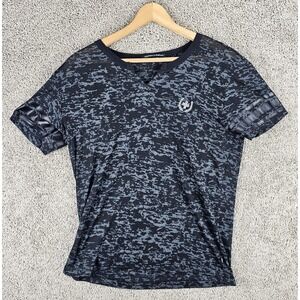 Andrew Christian Embellished‎ Wrapped Sleeves Cross All Over Shirt Mens Medium